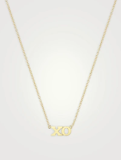 Gold XO Necklace