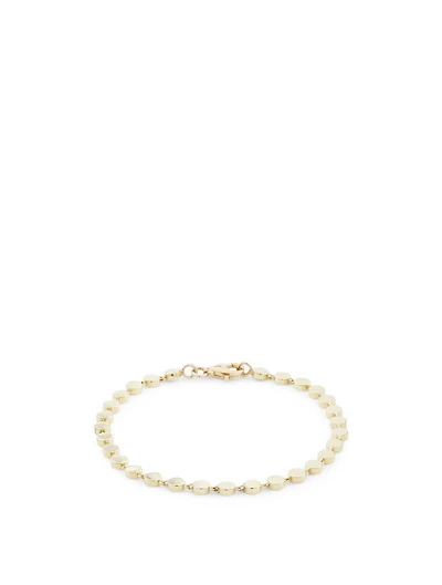 Mini Gold Circle Link Bracelet