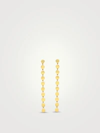 Mini 18K Gold Circle Link 10-Drop Earrings