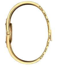 Twirl Goldtone Cuff Bracelet Watch