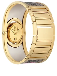 Twirl Goldtone Cuff Bracelet Watch