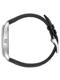 Slim G-Timeless Steel Alligator Strap Watch