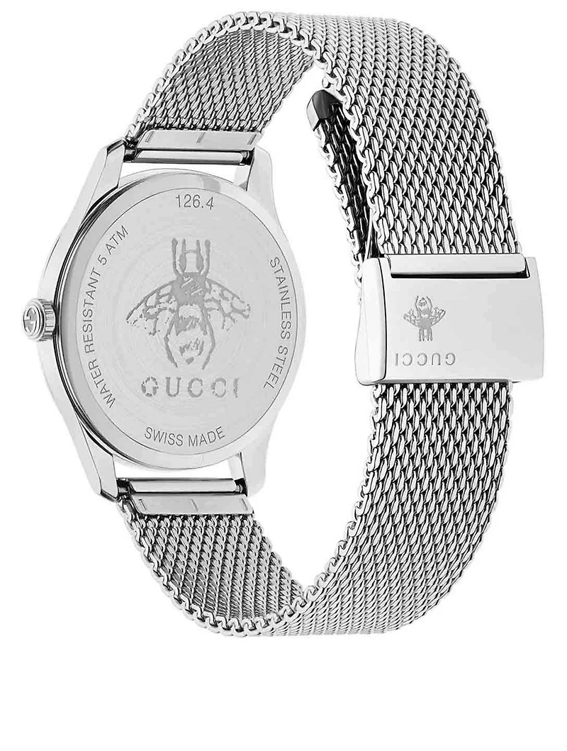 G-Timeless Steel Mesh-Bracelet Watch