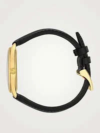 G-Timeless Leather Strap Watch