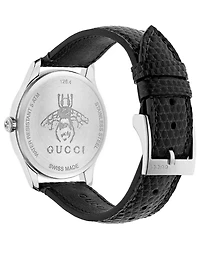 G-Timeless Steel Lizard Strap Watch
