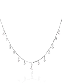 Cascade Fireworks 18K White Gold Necklace