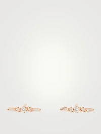 Fireworks 18K Rose Gold Earrings With Diamonds