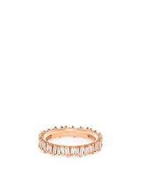 Fireworks 18K Rose Gold Eternity Ring With Diamonds