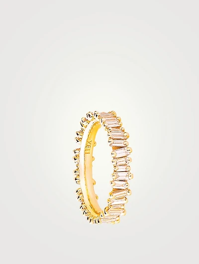 Fireworks 18K Gold Eternity Ring With Diamonds