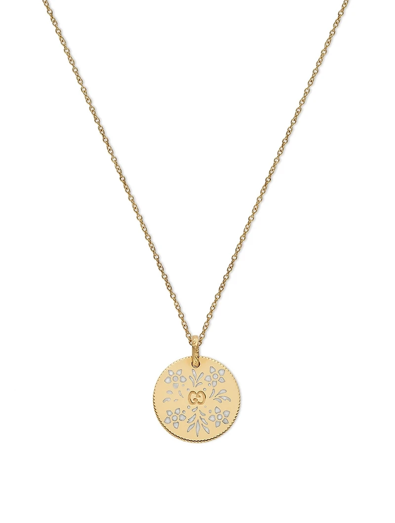 Icon 18K Gold Pendant Necklace