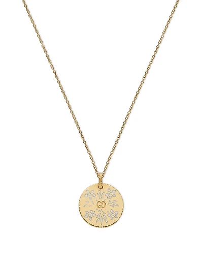 Icon 18K Gold Pendant Necklace