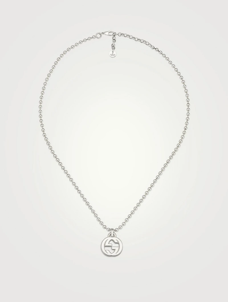 Interlocking G Sterling Silver Necklace
