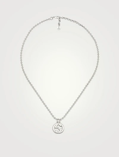 Interlocking G Sterling Silver Necklace