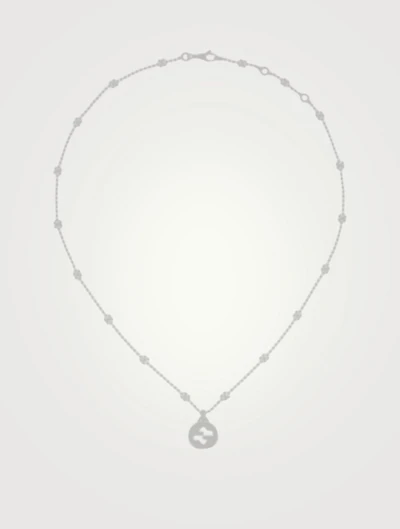 Interlocking G Sterling Silver Pendant Necklace