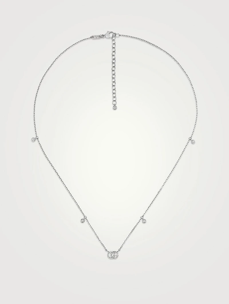 GG Running 18K Gold Necklace With Diamonds