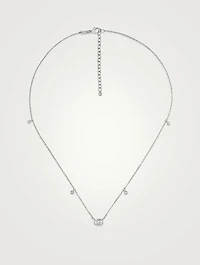 GG Running 18K Gold Necklace With Diamonds