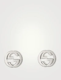 Interlocking G Sterling Silver Stud Earrings
