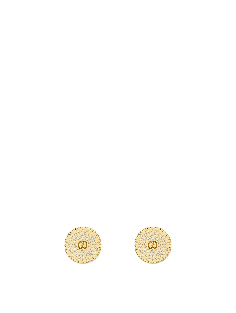 Icon 18K Gold Stud Earrings