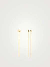 GG Running 18K Gold Bar Drop Earrings