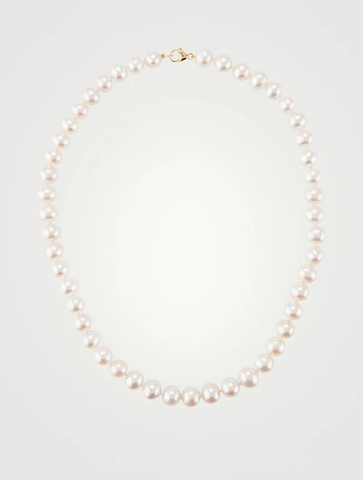 18K Yellow Gold Pearl Necklace
