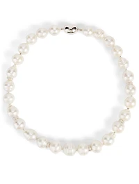 18K White Gold Pearl Necklace