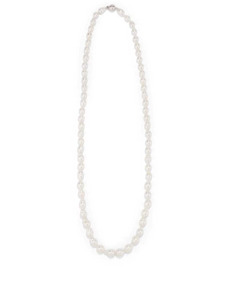 18K White Gold Pearl Necklace