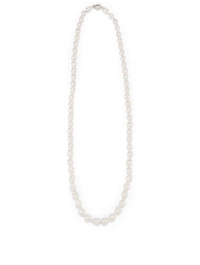 18K White Gold Pearl Necklace