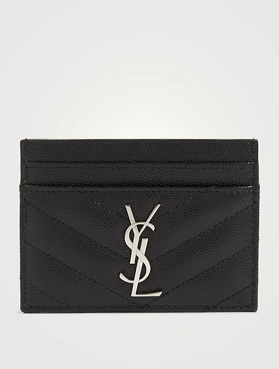 YSL Monogram Leather Card Holder