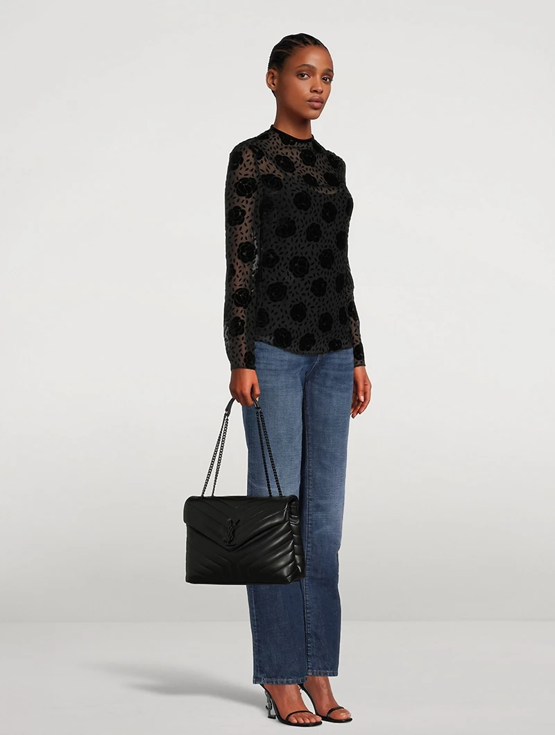 Loulou YSL Monogram Leather Chain Bag
