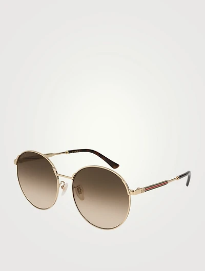 Round Sunglasses With Web