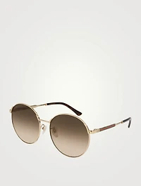Round Sunglasses With Web