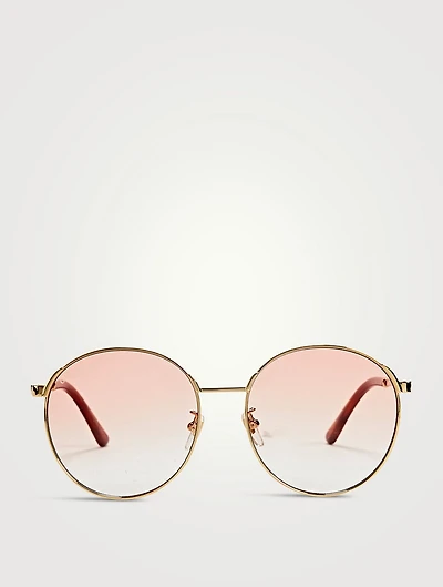 Round Sunglasses With Web