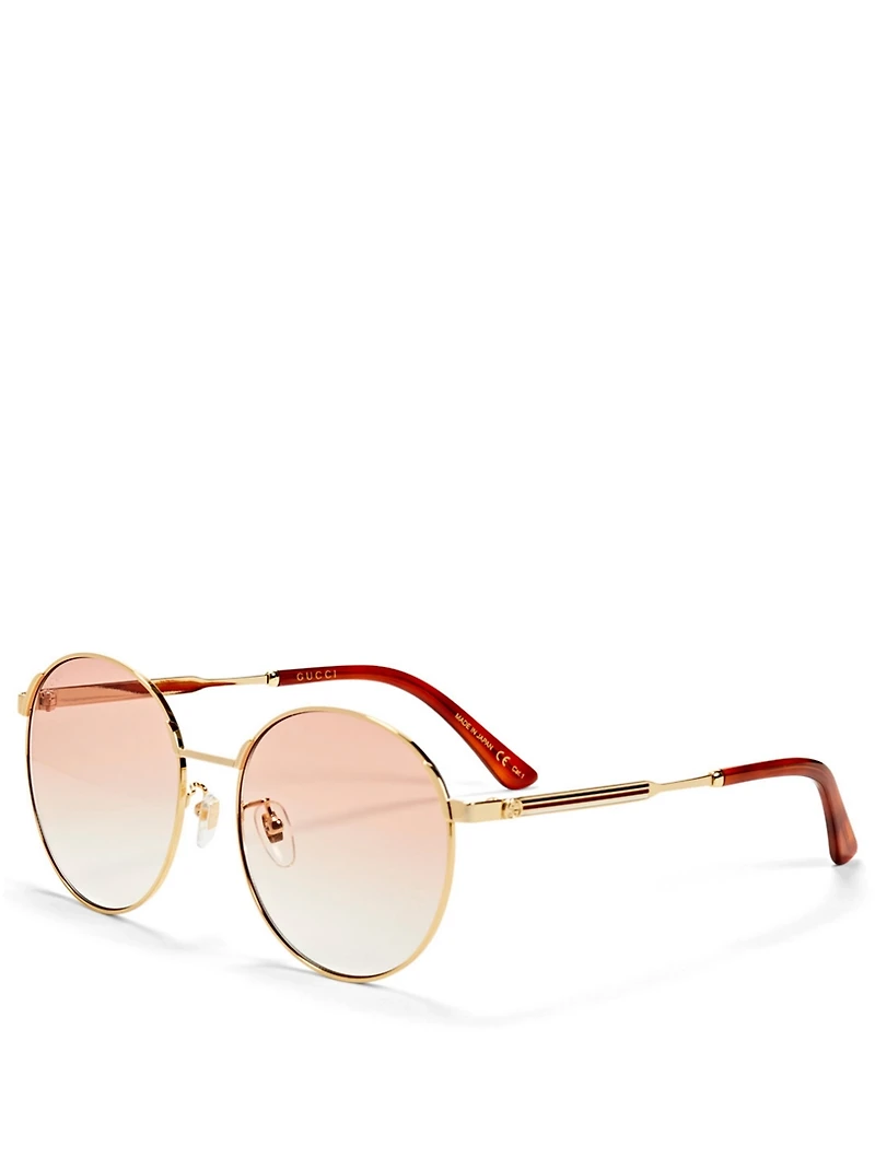 Round Sunglasses With Web