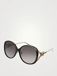 Round Sunglasses With Web
