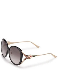 Round Sunglasses With Web