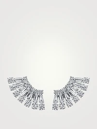 18K White Gold Ava Floating Earrings With Diamonds