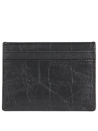 YSL Monogram Croc-Embossed Leather Card Holder