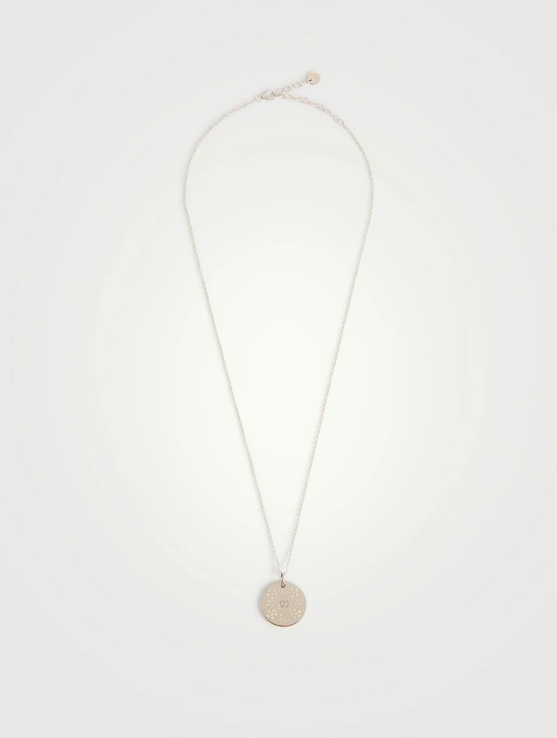 Icon 18K White Gold Pendant Necklace