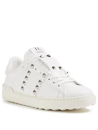 Rockstud Untitled Leather Sneakers