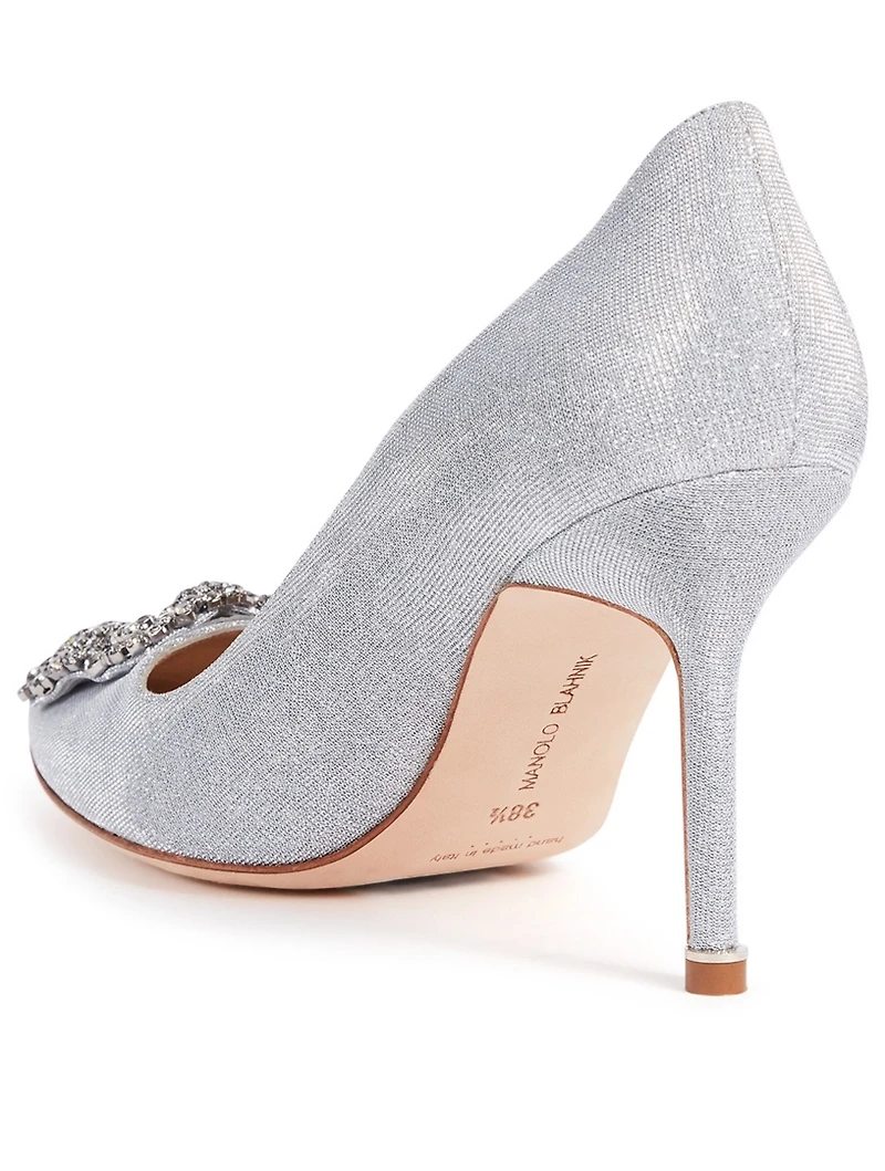 Hangisi 90 Sparkle Pumps With Crystal Buckle
