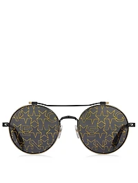 Round Aviator Sunglasses