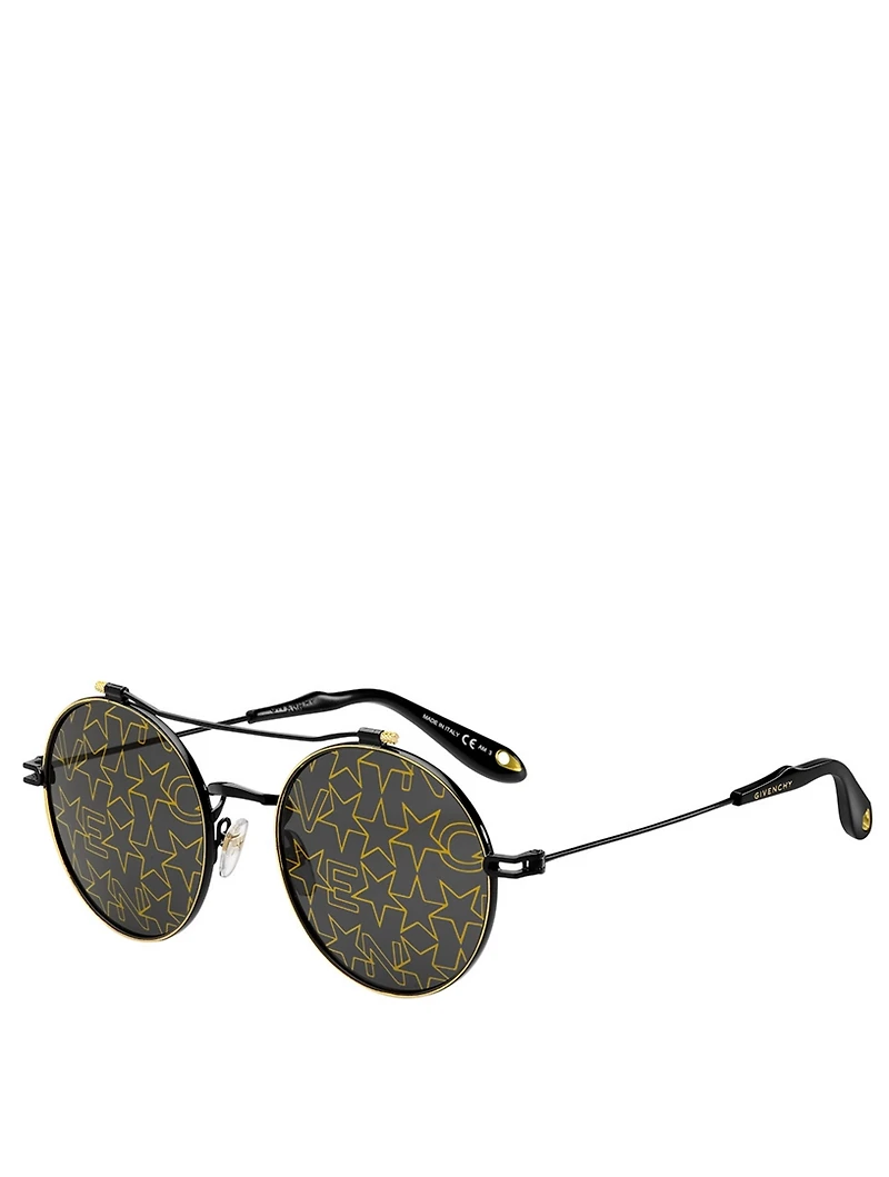 Round Aviator Sunglasses