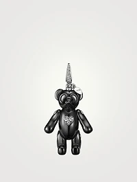 Medium Naughty Bo Bo 18K White Gold Bear Pendant With Diamonds