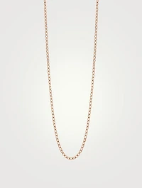 Inch 18K Rose Gold Chain Link Necklace