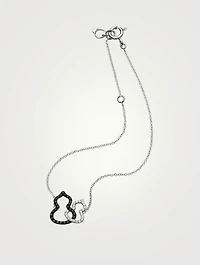 Petite Wulu 18K White Gold Double Bracelet With Diamonds