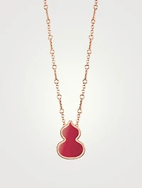 Wulu 18K Rose Gold Necklace With Agate
