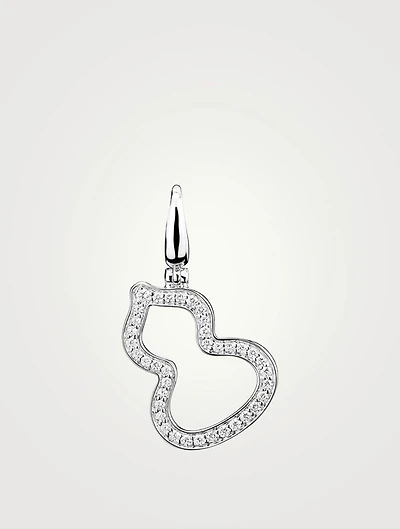 Wulu 18K White Gold Pendant With Diamonds