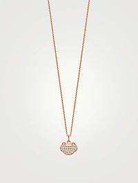 Petite Yu Yi 18K Rose Gold Necklace With Diamonds