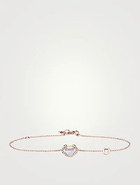 Petite Yu Yi 18K Rose Gold Bracelet With Mother-Of-Pearl And Diamonds