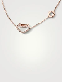 Petite Yu Yi 18K Rose Gold Bracelet With Mother-Of-Pearl And Diamonds